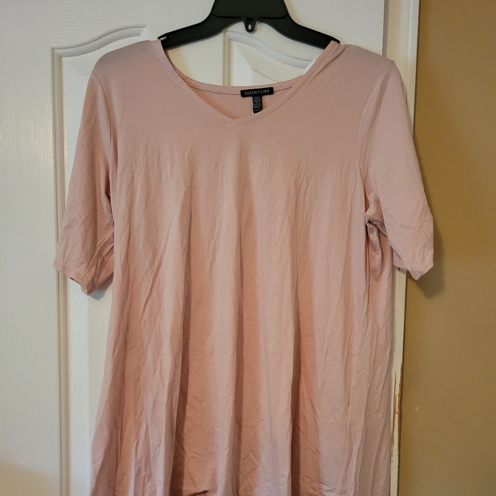 Eileen Fisher powdr vnk tunic sz XL